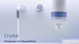  Presentation with soap - Presentation design with faucet-and-soap-dispencer background and a lemonade colored foreground