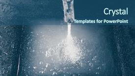  Presentation with water faucet - Beautiful presentation theme featuring faucet and wash sink backdrop and a ocean colored foreground