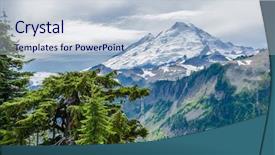  Presentation with trail - Theme having fault tree - beautiful mountain artist ridge trail background and a lemonade colored foreground