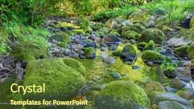  Presentation with west - Beautiful slides featuring fault tree - beautiful mountain river or creek backdrop and a  colored foreground