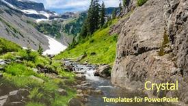  Presentation with mountain lake - Slide deck enhanced with fault tree - beautiful mountain river background and a  colored foreground