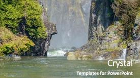  Presentation with british columbia canada - Amazing slides having fault tree - beautiful mountain river backdrop and a  colored foreground