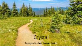  Presentation with british columbia canada - Colorful PPT theme enhanced with fault tree - beautiful mountain trail blackwall peak backdrop and a gold colored foreground