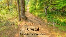  Presentation with british columbia canada - Slide deck featuring fault tree - beautiful mountain trail lightning lake background and a yellow colored foreground