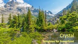  Presentation with mountain view california - Cool new presentation theme with fault tree - beautiful mountain trail view backdrop and a tawny brown colored foreground