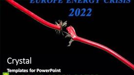  Presentation with energy crisis - Presentation theme enhanced with faulty-electric-wire-concept background and a black colored foreground