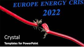  Presentation with energy crisis - PPT layouts having faulty-electric-wire-concept background and a black colored foreground
