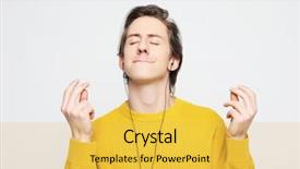  Presentation with happiness in life - Presentation design consisting of favorites - life style happiness emotional background and a yellow colored foreground