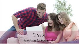  Presentation with students - Theme enhanced with favorites - portrait of students people browsing background and a coral colored foreground