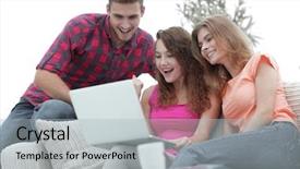  Presentation with students - Slide deck with favorites - students people browsing through your background and a light gray colored foreground