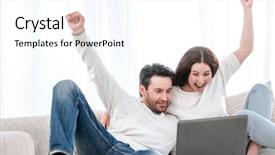  Presentation with team - Beautiful PPT layouts featuring favorites - young couple is rooting backdrop and a white colored foreground