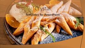  Presentation with angel wings - Presentation theme with faworki-angel-wings-sprinkled background and a  colored foreground