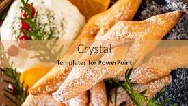  Presentation with angel wings - Slide deck having faworki-angel-wings-sprinkled background and a  colored foreground