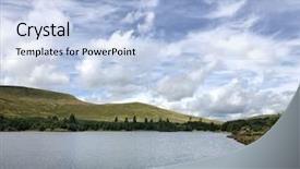  Presentation with united nations clipart - Audience pleasing presentation theme consisting of fawr valley wales united kingdom backdrop and a light blue colored foreground