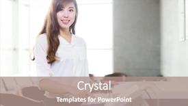  Presentation with little asian girl receiving vaccination - Audience pleasing presentation theme consisting of fax machine - beautiful asian girl in white backdrop and a coral colored foreground