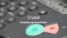  Presentation with controls - Presentation featuring fax machine - electronic device controls - narrow background and a gray colored foreground