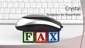  Presentation with keyboard - Audience pleasing slide deck consisting of fax word with mouse backdrop and a white colored foreground