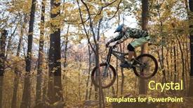  Presentation with man riding big bike motor - Presentation theme having fazl motor - photo of sportsman riding sports background and a tawny brown colored foreground