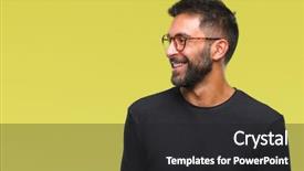  Presentation with confident love - Cool new PPT theme with fe love esperanza - adult hispanic man wearing glasses backdrop and a dark gray colored foreground