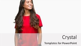  Presentation with arab - Slide deck featuring fe love esperanza - young beautiful arab woman background and a white colored foreground