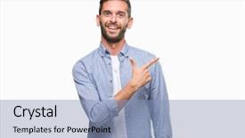  Presentation with happy sad face man - Slides enhanced with fe love esperanza - young handsome man wearing white background and a  colored foreground