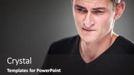  Presentation with uncertainty - PPT theme enhanced with fear-anxiety-regret-uncertainty background and a dark gray colored foreground