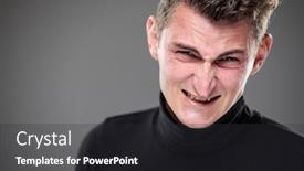  Presentation with uncertainty - Cool new PPT layouts with fear-anxiety-regret-uncertainty backdrop and a dark gray colored foreground