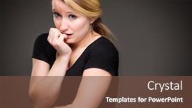  Presentation with uncertainty - Beautiful theme featuring fear-anxiety-regret-uncertainty backdrop and a tawny brown colored foreground