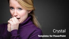  Presentation with anxiety - Audience pleasing slide deck consisting of fear-anxiety-regret-uncertainty backdrop and a dark gray colored foreground