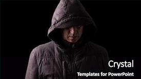  Presentation with mystery crime - Colorful PPT layouts enhanced with fear mystery danger crime stalker backdrop and a black colored foreground