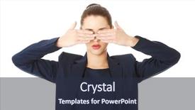  Presentation with eyes - Cool new presentation with fear not - beautiful woman covering her eyes backdrop and a tawny brown colored foreground