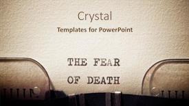  Presentation with fear - Beautiful slides featuring fear-of-death-phrase-written backdrop and a lemonade colored foreground