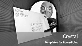  Presentation with postal service - Amazing slides having us postal service - unidentifiable person in a gas backdrop and a gray colored foreground