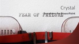  Presentation with failure - Cool new theme with fear-of-failure-phrase-written backdrop and a white colored foreground