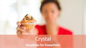  Presentation with muffins - Theme with fear scared in silence background and a coral colored foreground