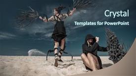  Presentation with palm - Audience pleasing presentation consisting of fearless - woman is wearing handmade palm backdrop and a tawny brown colored foreground