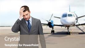  Presentation with phobias - Presentation theme consisting of fears phobias - business crisis fail people background and a gray colored foreground