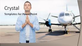  Presentation with phobias - Amazing PPT theme having fears phobias - faith in god hope backdrop and a sky blue colored foreground