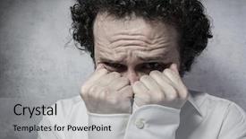  Presentation with phobias - Presentation design consisting of fears phobias - fear decision businessman with very background and a light gray colored foreground