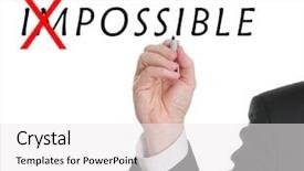  Presentation with possible - Presentation with feasibility - businessman in suit drawing text background and a white colored foreground