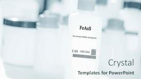  Presentation with plastic packaging - Presentation design having feass-iron-arsenic-sulfide-arsenopyrite background and a sky blue colored foreground