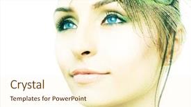  Presentation with mens fashion portrait - Audience pleasing presentation theme consisting of feast cross - beautiful fashion girl portrait backdrop and a  colored foreground