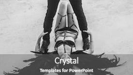  Presentation with belts - Amazing slide deck having feather touch - black and white photo backdrop and a dark gray colored foreground