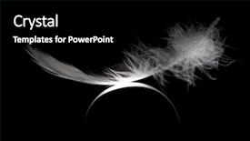  Presentation with pink disco ball - Slide set having feather touch - father on glass ball background and a black colored foreground