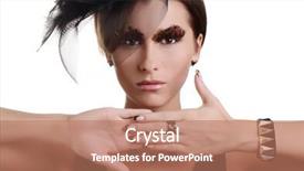  Presentation with stylized - Colorful slides enhanced with feather touch - retro-stylized woman in black hat backdrop and a coral colored foreground