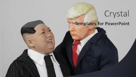  Presentation with trump - Cool new presentation theme with feb-25-2018-caricatures backdrop and a light gray colored foreground