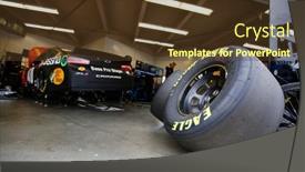  Presentation with florida beach - Slide set with february-09-2019-daytona-beach background and a tawny brown colored foreground