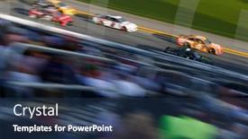  Presentation with stretch - Cool new PPT layouts with february-17-2019-daytona-beach backdrop and a ocean colored foreground