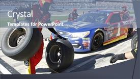  Presentation with nascar - Presentation theme with february-26-2017-daytona-beach background and a light blue colored foreground