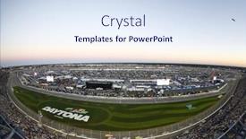  Presentation with nascar - Colorful presentation theme enhanced with february-26-2017-daytona-beach backdrop and a sky blue colored foreground
